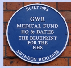 Picture of the Blue Plaque on Milton Road Baths
